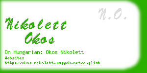 nikolett okos business card